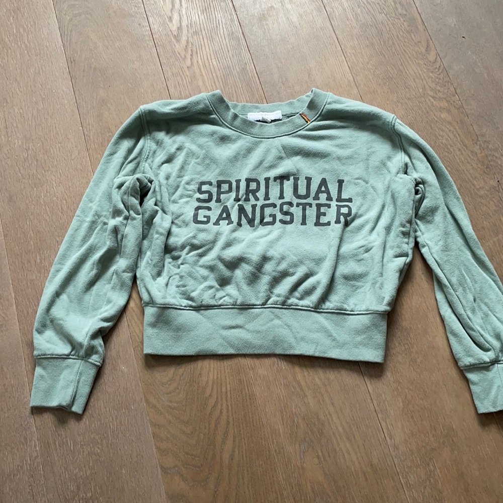 Spiritual Gangster Cropped Sweatshirt XS